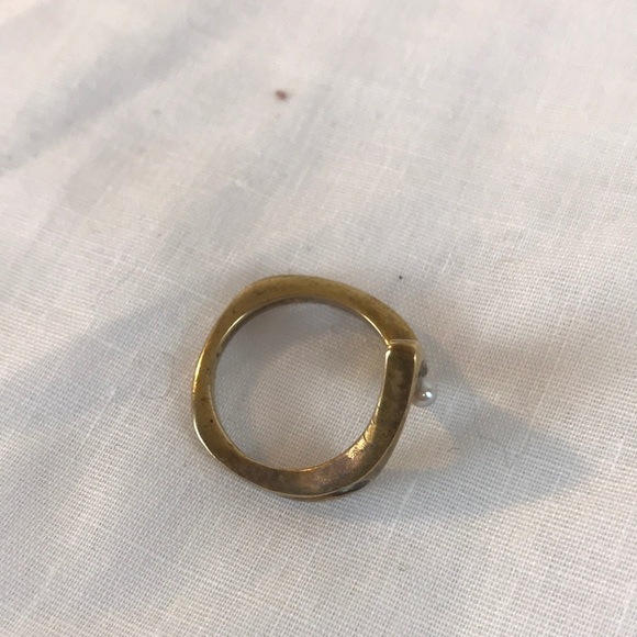 Vintage Jack Boyd Bronze Ring with Pearl - Picture 4 of 8
